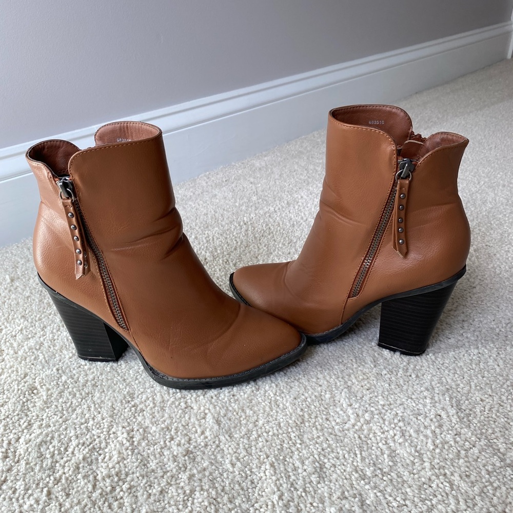 Brown booties